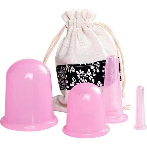 3pcs Natural Silicone Massage Cup Suitable For Body Face Neck Eye Massage Vacuum Tank For Body And Facial Care Beauty Tool