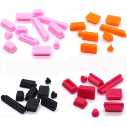 50sets Silicone Anti-dust Plugs Protection Set for Apple MacBook Pro 13 15 Retina/Air 11 13 Laptop Dust Plug Port Cover 9pcs/set