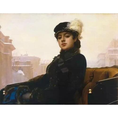 5d diy Full square / round diamond painting" Anonymous girl" world masterpiece 3D embroidery diamond mosaic home decoration Art