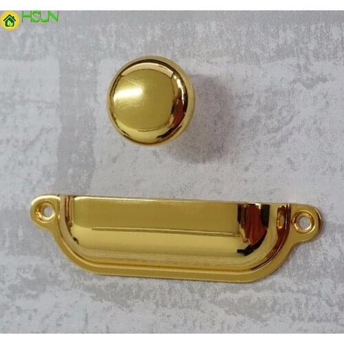 Shiny Bin Drawer Pull Dresser Knobs Handles Shell Cup Gold Kitchen Cabinet Handles Knobs Cupboard Pull Knob