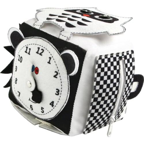 Baby Montessori Learn Basic Life Skills with Latches Laces Snaps Plush Dice for Toddlers Kids Travel