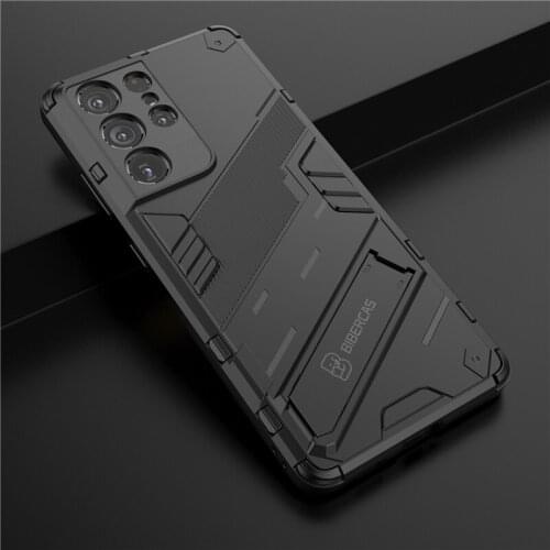 For Samsung Galaxy S21 S21 Ultra Plus 5G Case Shockproof Rugged Armor Kickstand Cover For Galaxy M31 M51 Hard Phone Cover Coque