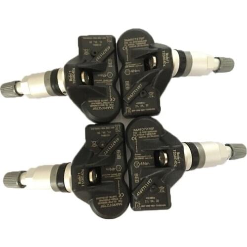 For 4pcs Tire Pressure Monitoring Sensor TPMS System 3AA907275F 433MHZ For V-W Tiguan CC