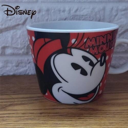 Disney Mugs Mickey Mouse Minnie Ceramic mugs Creative cartoon lovers mugs Large capacity coffee mugs milk mugs
