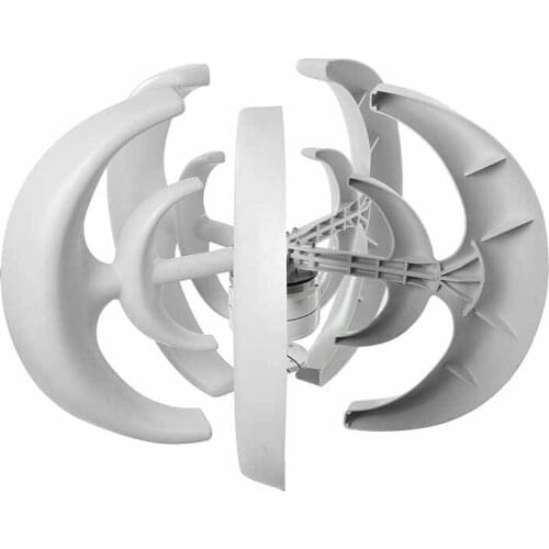 Small Size vertical 450W 12V 24V 48V 5 Blades Wind Turbine Generator Power with free DC Charger Controller