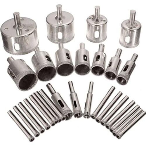Multi-purpose Emery Hole Saw Drill Bits Assortment Setfor Porcelain Drilling