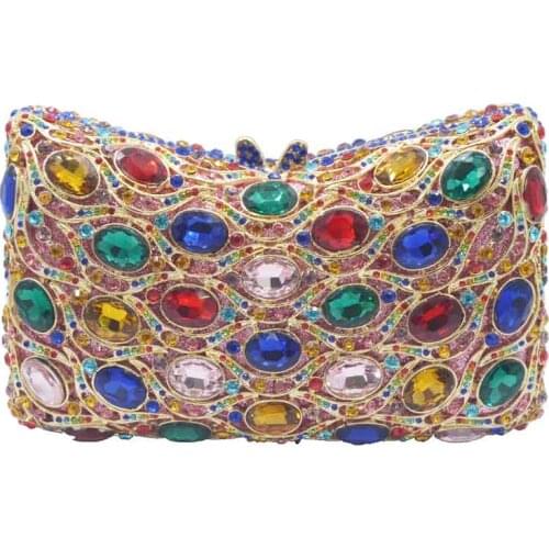 Fashion Evening Bags Luxury Green Party Purse Clutch Bags Drop Shipping Golden Bridal Crossbody Handbags SC998