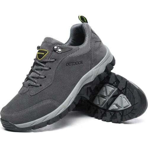 Mens Hiking Shoes Plug Size 39-49 Non-slip Outdoor Shoes Wild Sports Men Shoes Men Casual Shoes Winter Warm Shoes Mens Sneakers