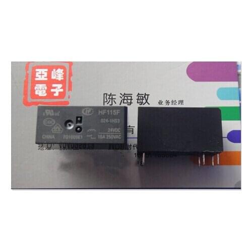 HOT NEW HF115F-024-1HS3-24VDC HF115F 024-1HS3-24VDC HF115F 024-1HS3 24VDC 16A 250VAC relay DIP6