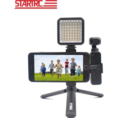 Osmo Pocket metal Tripod smartphone Holder Mount Fixed Stand Bracket Set LED fill light VLOG for DJI Osmo Pocket Accessories