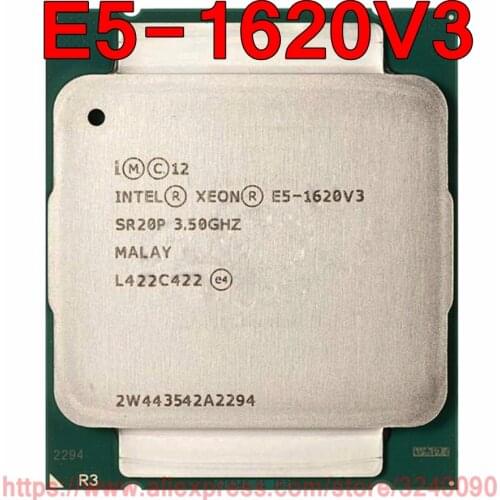 Intel Xeon CPU E5-1620V3 SR20P 3.50GHz 4-Cores 10M LGA2011-3 E5-1620 V3 processor E5 1620V3 free shipping E5 1620 V3