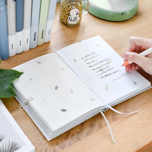 Simple and Creative A5 Hardcover Notebook Small Fresh Student Diary Color Page Illustration Notebook Notebook Hand Ledger