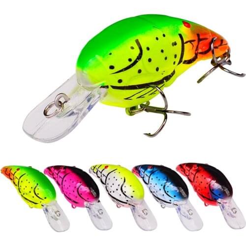 Crank Fishing Lure Artificial Hard Baits 7.2cm/11.3g Fishing Tackle Good Treble Hooks ABS Plastic Outdoor Fising Lure Colorful