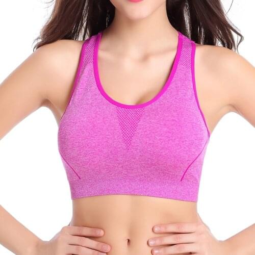 Sexy Lady Women Sports Bra Super Stretch Seamless Yoga Tank top Fitness M/L