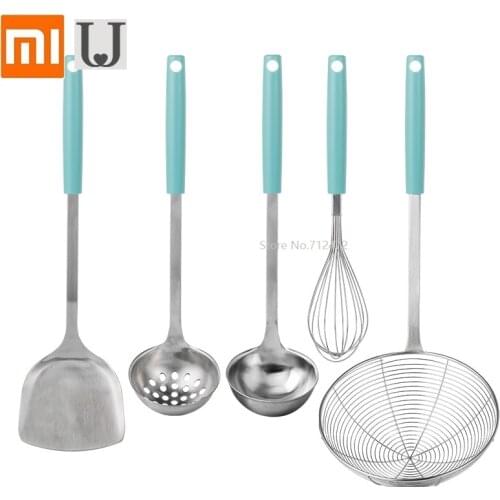 Xiaomi jordanjudy stainless steel spatula Household kitchenware set Thicken Spoon Stir-fry shovel Colander Whisk Mixer