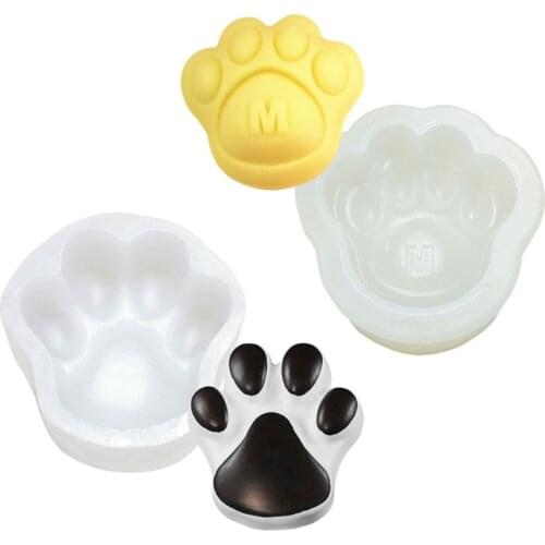 1 Pc 3.5 Inch DIY Large Pet Paw Silicone Mold Dog Cat Paw Print Resin Mold Art Craft
