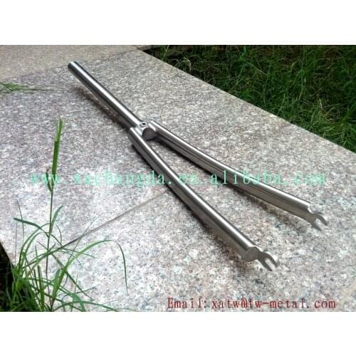 Titanium road bike fork 700C titanium cyclocross fork titanium touring bicycle fork