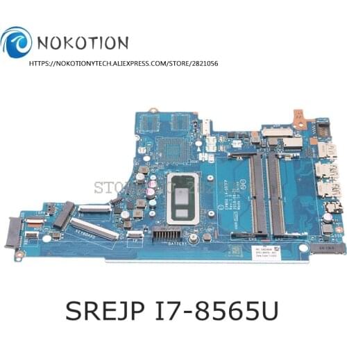NOKOTION L49976-601 L49976-001 EPW50 LA-G07FP For HP 250 G7 256 G7 15-DA laptop motherboard SREJP I7-8565U CPU