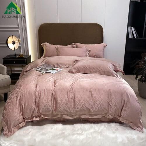 Horseshoe pattern jacquard design Tencel 500 Thread Count Fabric Quilt Cover Thin Quilt Summer Comforter Adult Double Bed Cover