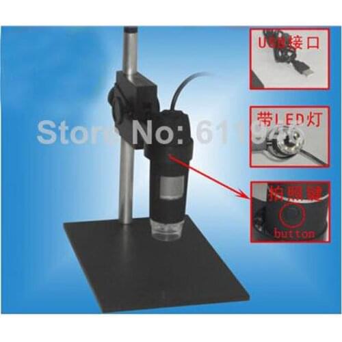 1PC newest 1X -500X USB Digital Microscope + Holder, 8-LED Endoscope with Measurement Software USB Microscope