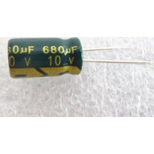 10v 680uf 680uf 10v Aluminum Electrolytic Capacitors Size:8*12 best quality