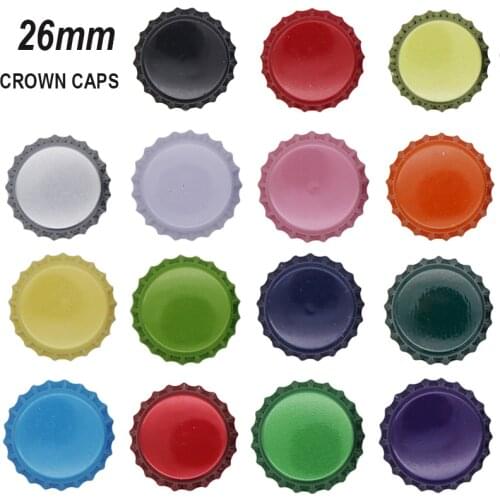 100 Pcs/lot 26mm Crown Caps Homebrew Beer Caps Craft Beer Bottling