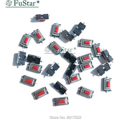 100pcs/lot 3x6x2.5 mm SMD Tactile Tact Push Button Micro Switch Momentary 2Pin Red Push Button Switch For MP3 MP4 3*6*2.5 MM