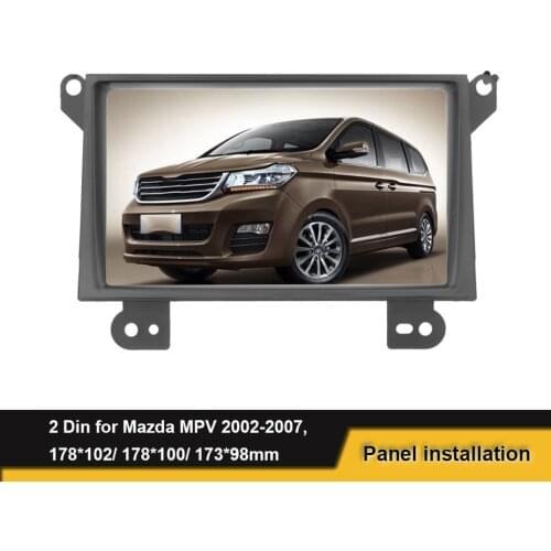 2 Din Car Radio Player Fascia For Mazda MPV 2002 - 2007 DVD Stereo Mounting Dash Installation Bezel Trim Kit
