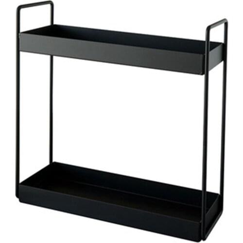 2-Tier Bathroom Countertop Storage Rack, Cosmetic Storage Rack, Kitchen Spice Rack, Vertical Shelf