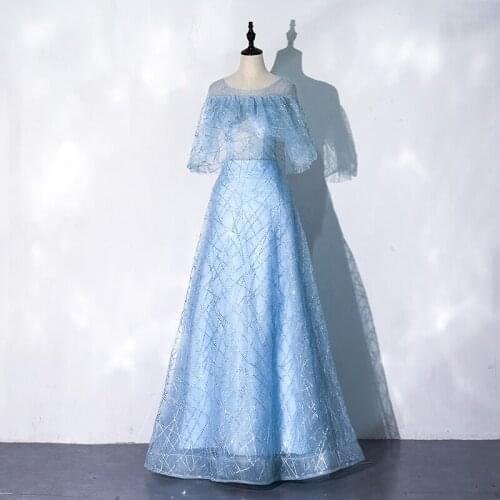 2021 New Half Sleeve Quinceanera Dress Luxury Lace Party Dress Blue Prom Ball Gown Vintage Quinceanera Dresses Customize