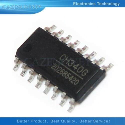 5pcs/lot CH340G SOP16 340G SOP-16 CH340 SOP Original IC R3 Board Free USB Cable Serial Chip In Stock