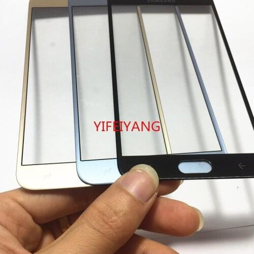 50pcs A quality For Samsung Galaxy J7 J737 J737V J737P J737A SM-J737A front glass Touch Screen LCD Front Outer Glass Lens