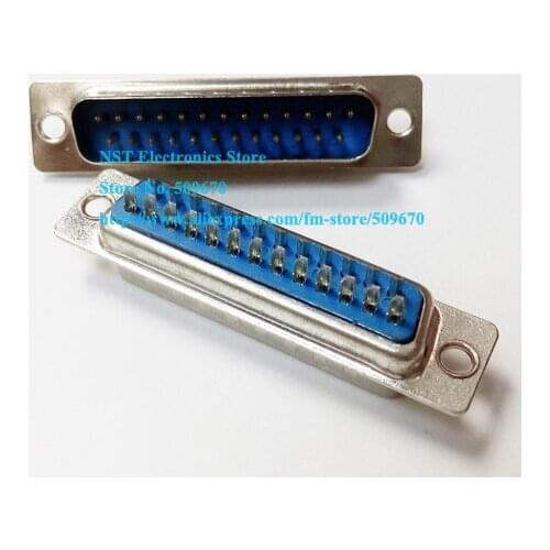 Free Shipping/10PCS/High Quality D-Sub 25PIN Male Solder Connector Socket Adatper New