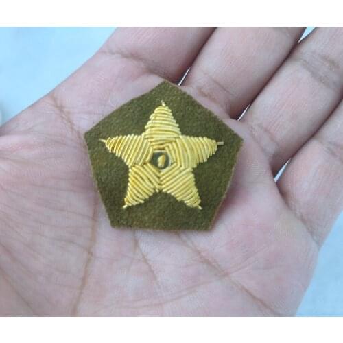 WWII WW2 JAPANESE IJA ARMY FIELD CAP INSIGNIA OFFICER HAT BADGE metal wire