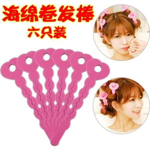6 Pcs/lot Universal Sponge Curler Hair Rollers Soft Foam Sponge Hair Curlers Tools Strip Salon Hair Style Tools