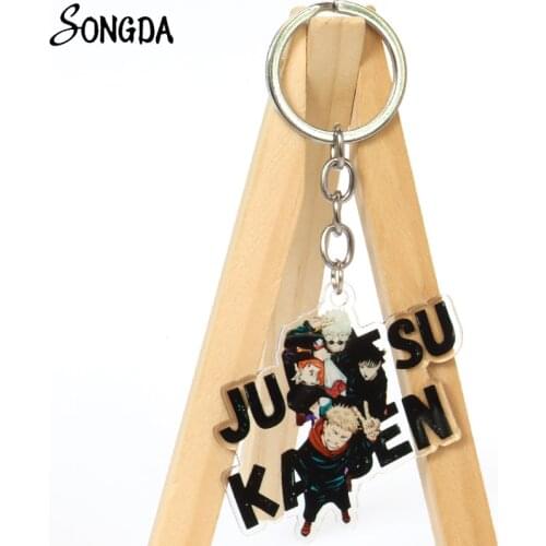 Jujutsu Kaisen Gojo Satoru Yuji Itadori Keychain Fushiguro Megumi Acrylic Key Chain Gojou Toge Inumaki Ryoumen Sukuna Key Ring