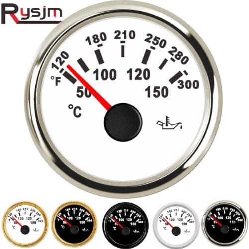 2" 52mm Digital Oil Temp Temperature Gauge Meter Indicator 50-150 degree Red Backlight Car Motorcycle oir temp gauges 9-32V