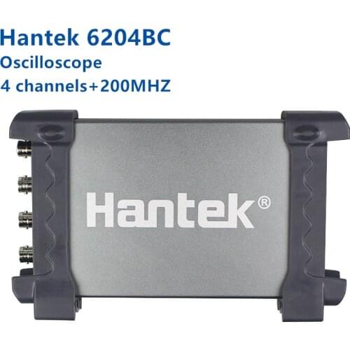 Digital Oscilloscope 200 MHZ 1GSa / s 4CH Windows10 / 8/7 with USB Interface Probe Handheld Hantek Atomotive Hantek 6204BC