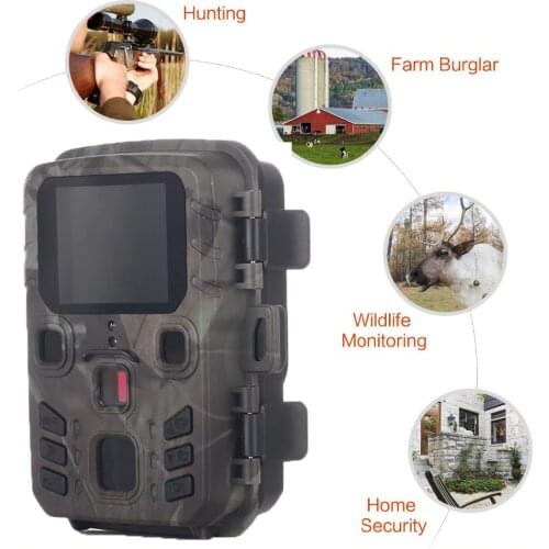 Hunting Wild Trail Camera 20MP 1080P Outdoor Wildlife Cameras Scouting Surveillance Mini301 Night Vision Photo Traps Tracking