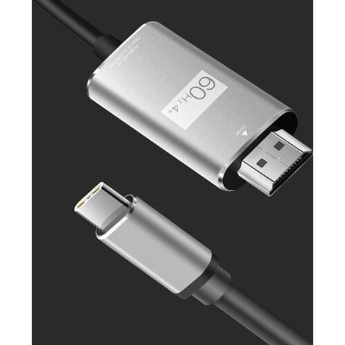 HD Cable Aluminum Alloy Shell TYPE-C To 4K/60Hz HD Compatible Cable 2M 1080P Support Synchronous Transmission Of Audio And Video
