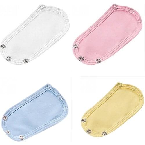 Lovely Baby Boys Girls Kids Jumpsuit Diaper Lengthen Extender Extension Solid Soft Jumpsuit Bodysuit Extender 13*9cm 4 Colors