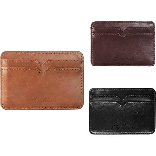 Creative PU Leather Mens ic Wallet Business Card Bag Coin Purse Mens Bag with SSADASSA
