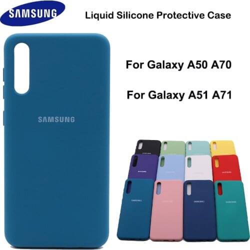 Samsung A50 A51 Liquid Silicone Soft Protection Back Case Soft TPU Cover For Galaxy A50S A30S A70 A70S A71