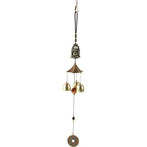 Wall Hanging Decoration China Dragon Wind Chime Copper Alloy Lucky Ornaments Living Garden Yard Outdoor Ornaments Gift