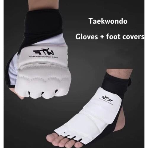 Adult childrens Taekwondo gloves, foot protection equipment, foot protectors, ankle support, karate fighting foot guards