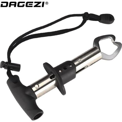 DAGEZI 10KG Max Stainless Steel Fish Grip Fishing lip grip Fish Lip Control Fishing Tool Alicate De Pesca FishingTackle