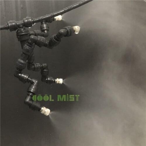 S148 terrarium humidity fog nozzle,reptile fogger mister with 4pcs slip lock nozzle sprayer and 1pcs plug