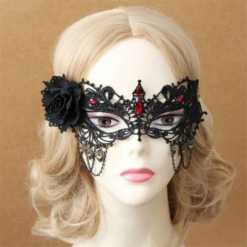 Sex Porn halloween costumes for women Lingerie Sexy Hollow Lace Mask Erotic Costumes Women Sexy Lingerie Hot Cosplay Party Masks