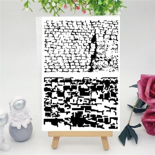 11*16CM Brick Wall Transparent Seal Clear Stamps Silicone Seal Roller Stamps DIY Scrapbook Album / Card Production Easter