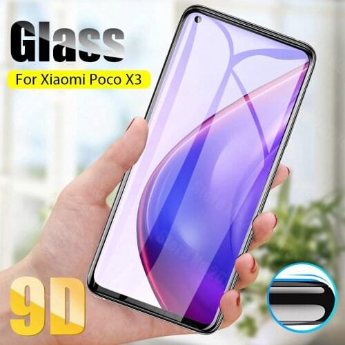 9D Screen Protector For Xiaomi Mi10 Lite Mi10T Pro 9 Lite SE CC9 A3 Lite Film For Xiaomi Poco M3 X3 Pro NFC Mi8 Lite 6X 5X A1 A2